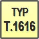 Piktogram - Typ: T.1616
